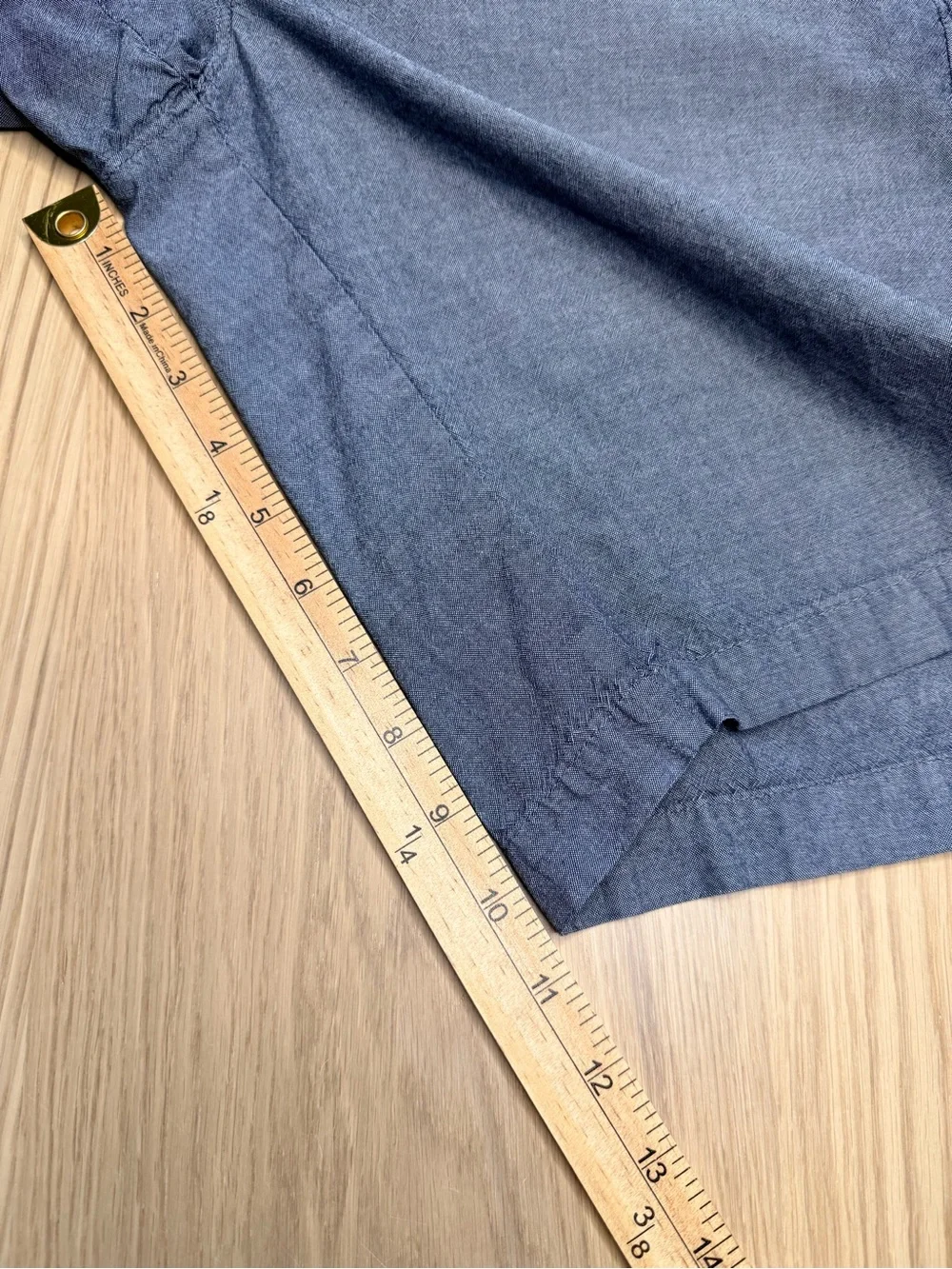 J.CREW Grey Flat Front 100% Cotton Pockets Chino Preppy Casual Shorts Mens Sz 30
